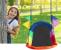 Leagan tip hamac 167x75 cm, cu rama metalica si steaguri colorate, prindere dubla, multicolor Household NewTrend