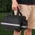 Geanta bicicleta spate 32x17x28 cm, 30L, extensibila, poliester impermeabil, cu elemente reflectorizante, negru Household NewTrend