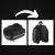 Geanta bicicleta spate 32x17x28 cm, 30L, extensibila, poliester impermeabil, cu elemente reflectorizante, negru Household NewTrend