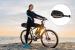 Geanta bicicleta cu prindere pe portbagaj tija sa 28x19x17 cm, 10L, poliester, borseta spate cu suport aluminiu, negru Household NewTrend