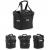 Cos bicicleta fata 34x24x25 cm, aluminiu si material textil, sistem click, cu husa ploaie, negru Household NewTrend