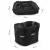 Cos bicicleta fata 34x24x25 cm, aluminiu si material textil, sistem click, cu husa ploaie, negru Household NewTrend