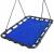 Leagan tip hamac 120x80 cm, cu rama metalica si prindere dubla, pentru gradina sau terasa, albastru Household NewTrend
