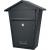 Cutie postala metalica 38x32x11 cm, tabla zincata, cu clapeta si yala cu 2 chei, gri Household NewTrend