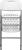 Scaun pliabil 54x46x86 cm, otel si HDPE, antiderapant, alb Household NewTrend