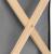 Cos de rufe cu 3 compartimente, cadru din lemn, 67x43x55 cm, 105 litri Household NewTrend