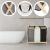 Cos de rufe cu 3 compartimente, cadru din lemn, 67x43x55 cm, 105 litri Household NewTrend