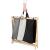 Cos de rufe cu 3 compartimente, cadru din lemn, 67x43x55 cm, 105 litri Household NewTrend