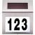 Lampa solara LED afisare numar de casa, inox, kit montare inclus, 20x18x3 cm Household NewTrend