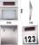 Lampa solara LED afisare numar de casa, inox, kit montare inclus, 20x18x3 cm Household NewTrend