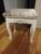 Taburet tapitat pentru masa de toaleta, picioare din lemn masiv, 38x28x45 cm Household NewTrend
