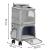 Carucior tip troller pentru transport animale, dublu cu 2 compartimente separate, maxim 22 kg, 55x34x26 cm, gri Household NewTrend