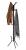 Cuier hol metalic 178 cm, 12 carlige, design minimalist, negru Household NewTrend