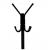 Cuier hol metalic 178 cm, 12 carlige, design minimalist, negru Household NewTrend
