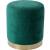 Taburet rotund, tapitat cu stofa, sarcina 100 kg, 35x40 cm, verde Household NewTrend