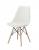 Set 4 scaune de bucatarie, design scandinav modern, sezut cu burete, alb Household NewTrend