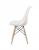 Set 4 scaune de bucatarie, design scandinav modern, sezut cu burete, alb Household NewTrend
