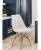 Set 4 scaune de bucatarie, design scandinav modern, sezut cu burete, alb Household NewTrend