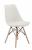 Set 4 scaune de bucatarie, design scandinav modern, sezut cu burete, alb Household NewTrend