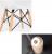 Set 4 scaune de bucatarie, design scandinav modern, sezut cu burete, alb Household NewTrend