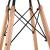 Set 4 scaune de bucatarie, design scandinav modern, sezut cu burete, negru Household NewTrend