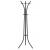 Cuier hol metalic 170 cm, design minimalist, negru Household NewTrend