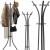Cuier hol metalic 170 cm, design minimalist, negru Household NewTrend