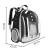 Rucsac transport animale talie mica-medie, maxim 12 kg, hublou panoramic transparent, buzunare laterale, gri Household NewTrend