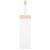 Perie WC cu rezervor detasabil si capac, din metal si bambus, 40 cm, alb Household NewTrend