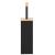 Perie WC cu rezervor detasabil si capac, din metal si bambus, 40 cm, negru Household NewTrend