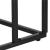 Masuta de cafea, cu cadru de otel si roti, industrial, 35x50x66 cm, maro wenge Household NewTrend