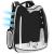 Rucsac transport animale talie mica-medie, maxim 12 kg, hublou panoramic transparent, buzunare laterale, negru Household NewTrend