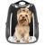 Rucsac transport animale talie mica-medie, maxim 12 kg, hublou panoramic transparent, buzunare laterale, negru Household NewTrend