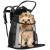 Rucsac transport animale talie mica-medie, maxim 15 kg, buzunare laterale, 38x34x26 cm, negru Household NewTrend