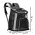 Rucsac transport animale talie mica-medie, maxim 15 kg, buzunare laterale, 38x34x26 cm, negru Household NewTrend