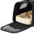 Geanta pentru transport animale mici-medii, pentru caine si pisica, cu saltea, 27x44x25 cm, negru Household NewTrend