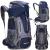 Rucsac tactic militar pentru drumetie, cu husa de ploaie, 60 litri, 25 kg, 70x40x24 cm, gri albastru Household NewTrend