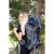 Rucsac tactic militar pentru drumetie, cu husa de ploaie, 90 litri, 25 kg, 74x32x20 cm, gri albastru Household NewTrend
