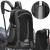 Rucsac tactic militar pentru drumetie, cu husa de ploaie, 60 litri, 25 kg, 60x43x22 cm, gri negru Household NewTrend