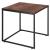 Set 2 mese pentru cafea, cadru otel, stil industrial, 50x50x52 cm si 45x45x47 cm, maro Household NewTrend