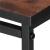 Set 2 mese pentru cafea, cadru otel, stil industrial, 50x50x52 cm si 45x45x47 cm, maro Household NewTrend