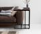 Masuta de cafea, cu cadru de otel, stil industrial, 30x48x59 cm, maro rustic Household NewTrend