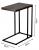 Masuta de cafea, cu cadru de otel, stil industrial, 30x48x59 cm, maro rustic Household NewTrend