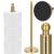 Suport hartie igienica tip tija, 52cm, auriu lucios Household NewTrend