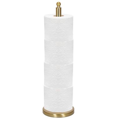 Suport hartie igienica tip tija, 52cm, auriu lucios Household NewTrend