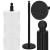 Suport hartie igienica tip tija, 52cm, negru mat Household NewTrend