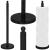 Suport hartie igienica tip tija, 52cm, negru mat Household NewTrend