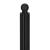 Suport hartie igienica tip tija, 52cm, negru mat Household NewTrend