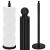 Suport hartie igienica tip tija, 52cm, negru mat Household NewTrend