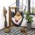 Hamac tip leagan suspendat pentru casa sau gradina, cu perne, 130x100cm, 150kg, gri inchis Household NewTrend